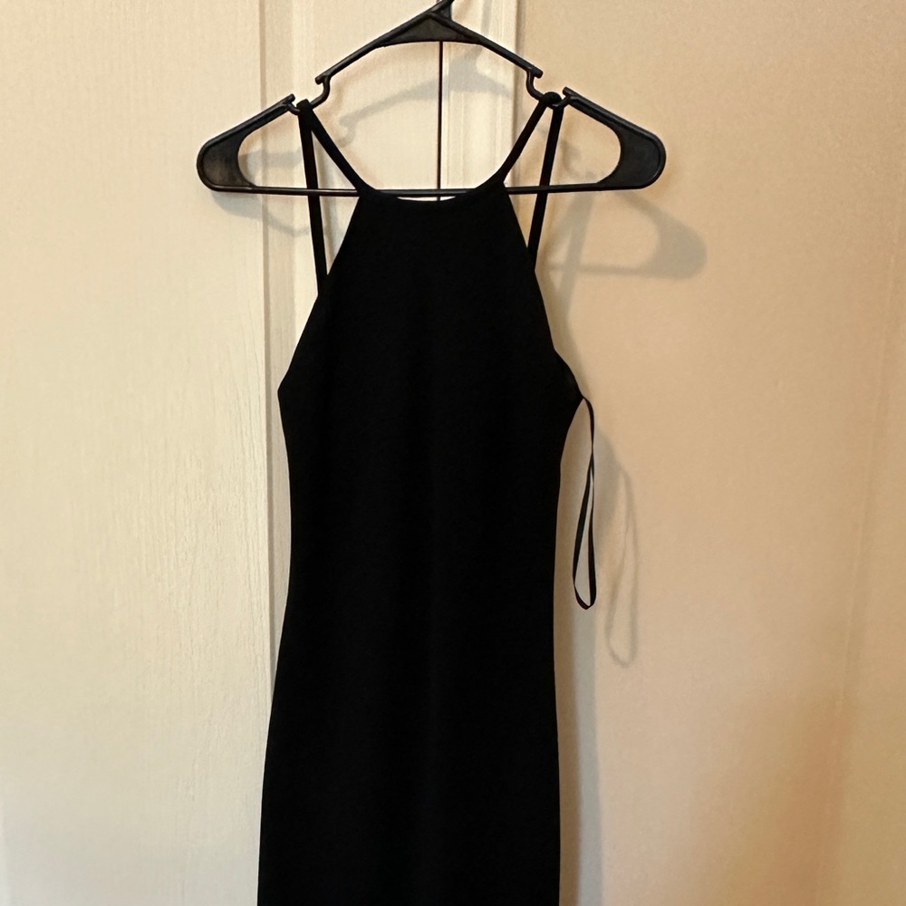 Calvin Klein Dress Cut Out Back Long